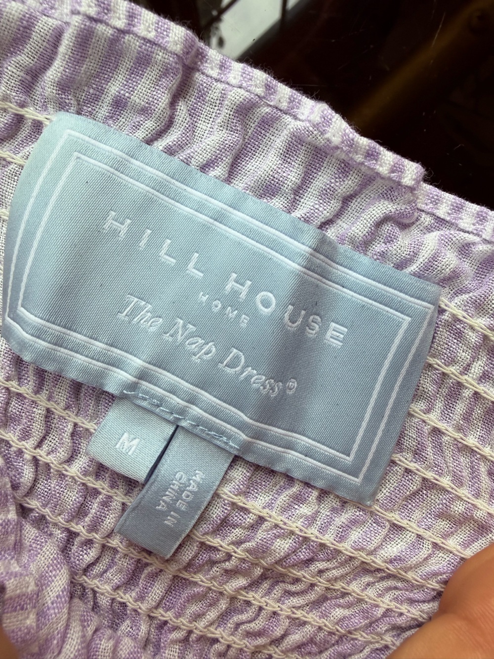 100% Linen Hill House Lavender Smocked Tiered Maxi Nap Dress - Picture 10 of 10